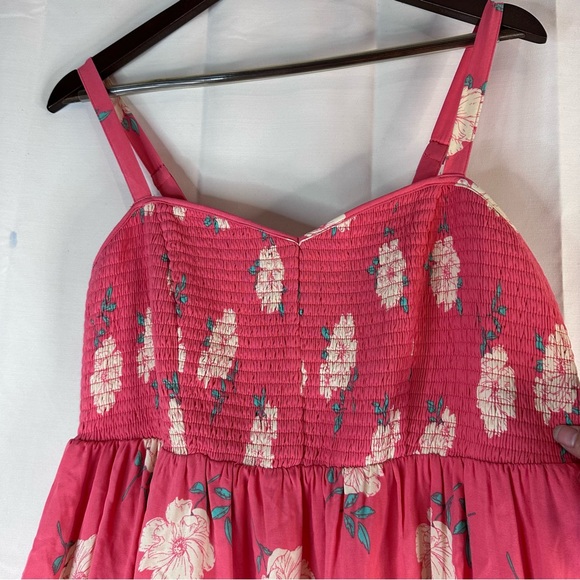 TORRID Women’s Size 1 1X 14-16 Dress Sundress Smocked Stretch Floral NWT Lined - Picture 8 of 16